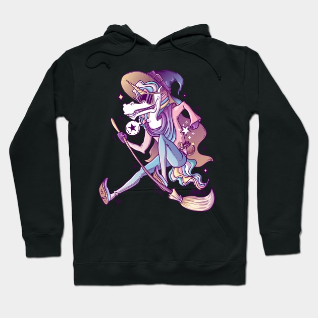 Corny magician magical unicorn pun Hoodie by SPIRIMAL